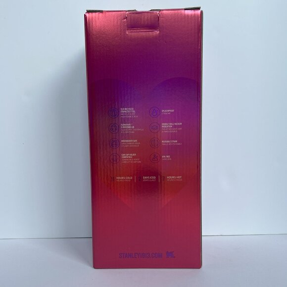 STANLEY Berry Truffle 40 oz Quencher Valentine's Day NEW IN BOX Limited Edition - Picture 14 of 16